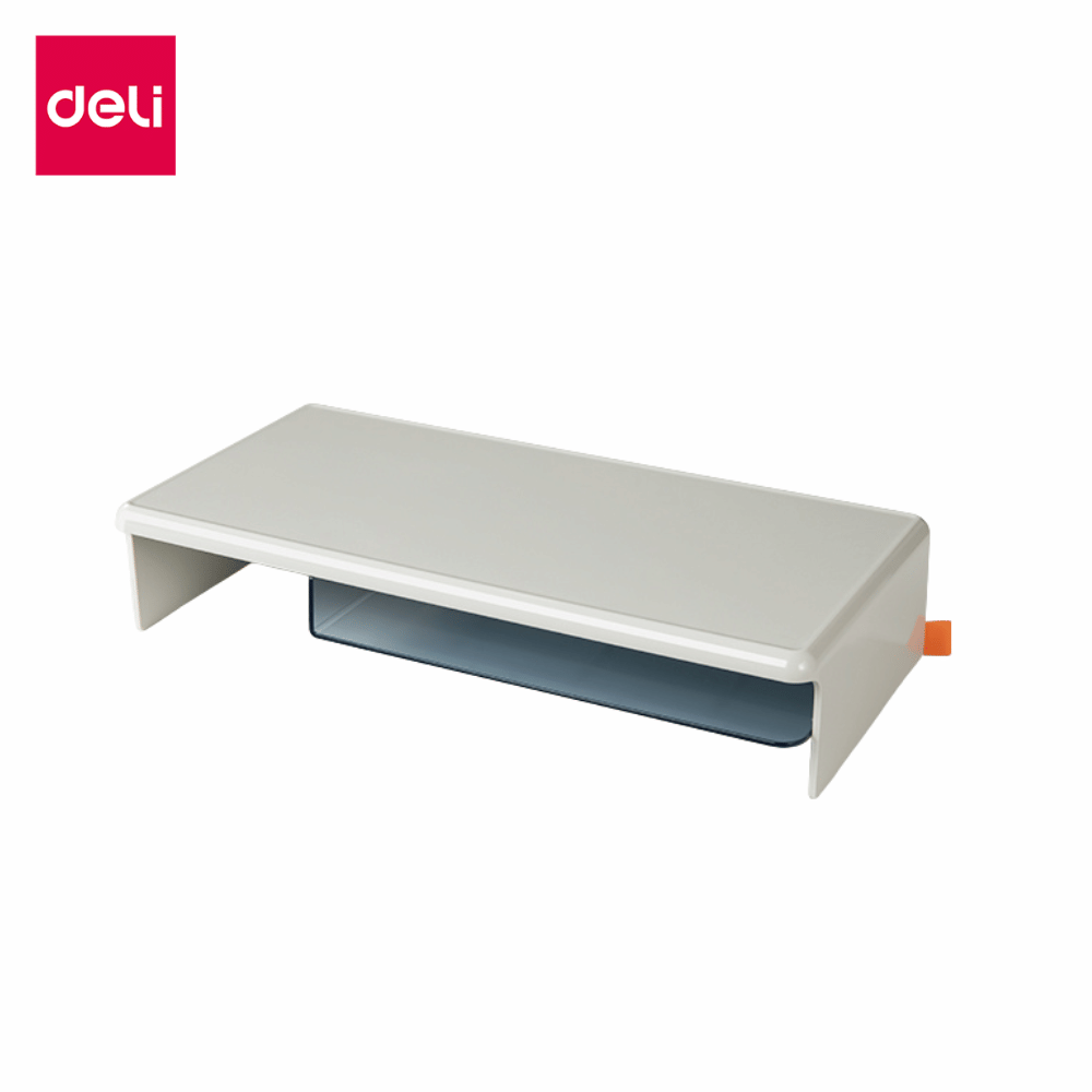 ชั้นวางจอคอมพิวเตอร์ DELI XDM32-GR-01 พร้อมช่องเก็บของ 23X46.6X9.65 สีเทา_0